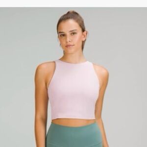 Lululemon Align high neck tank top pink peony